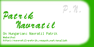 patrik navratil business card